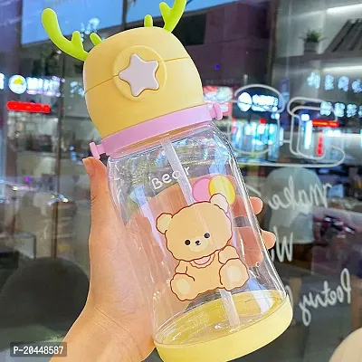 x pulse Deer horns for kids Drinking Water Bottles / Character Motifs / Cute Characters 600 ml Water Bottle  (Set of 1, Multicolor)