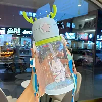 x pulse Deer horns for kids Drinking Water Bottles / Character Motifs / Cute Characters 600 ml Water Bottle  (Set of 1, Multicolor)-thumb1