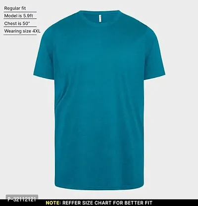 Stylish Polyester Solid Tshirt for Men-thumb0