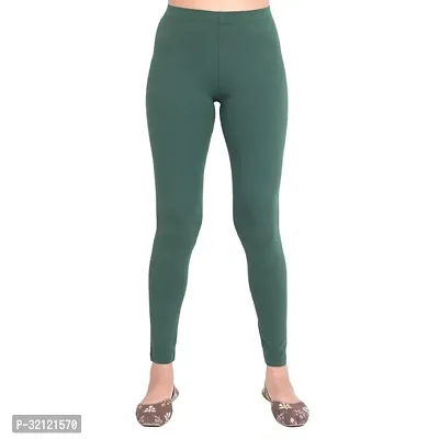 Stylish Polyester Solid Leggings For Women-thumb0