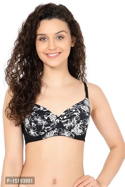 Buy Padded Non-Wired Full Cup Multiway T-shirt Bra in Black Online