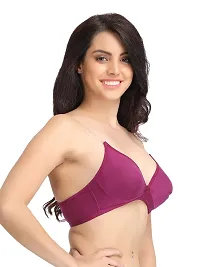 Cotton Non-Padded Non-Wired Bra with Detachable Straps-thumb3