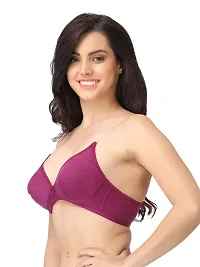 Cotton Non-Padded Non-Wired Bra with Detachable Straps-thumb4