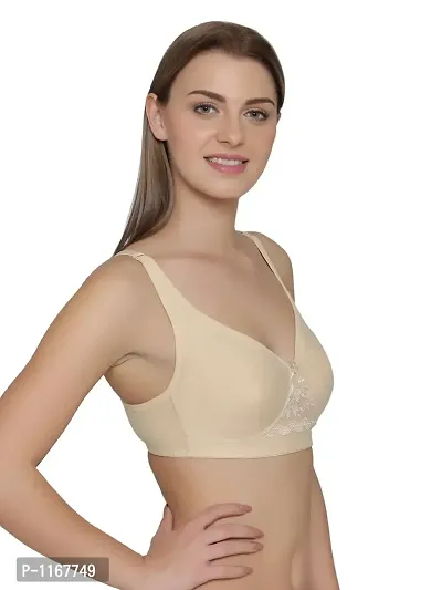 Cotton Rich Double Layered Non-Wired T-shirt Bra-thumb2