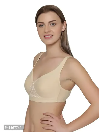 Cotton Rich Double Layered Non-Wired T-shirt Bra-thumb3