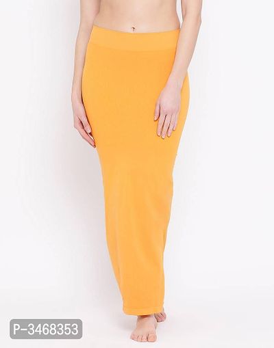 Saree Shapewear In Yellow With Side Slit-thumb3