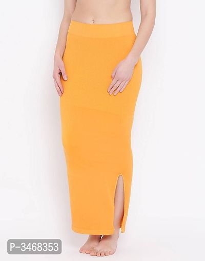 Saree Shapewear In Yellow With Side Slit-thumb4