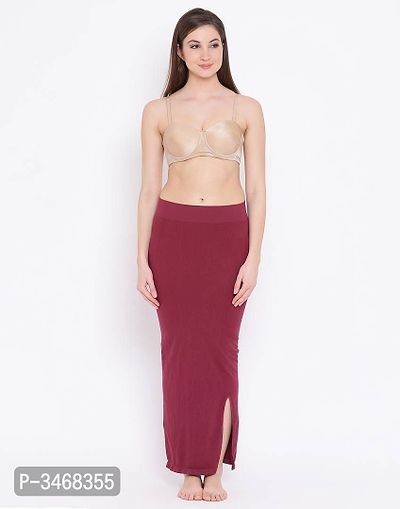 Saree Shapewear In Maroon With Side Slit