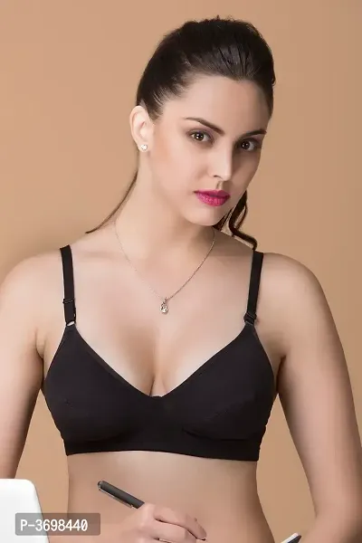 Cotton Rich Non-Padded Non-Wired Bra-thumb0