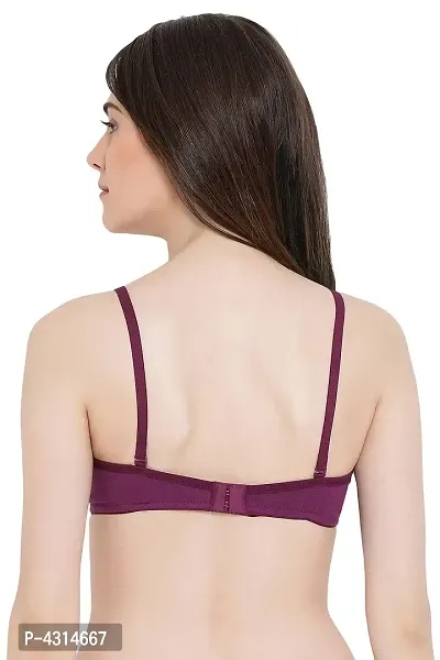 Clovia Cotton Rich Soft Padded Non-Wired Multiway T-shirt Bra-thumb5