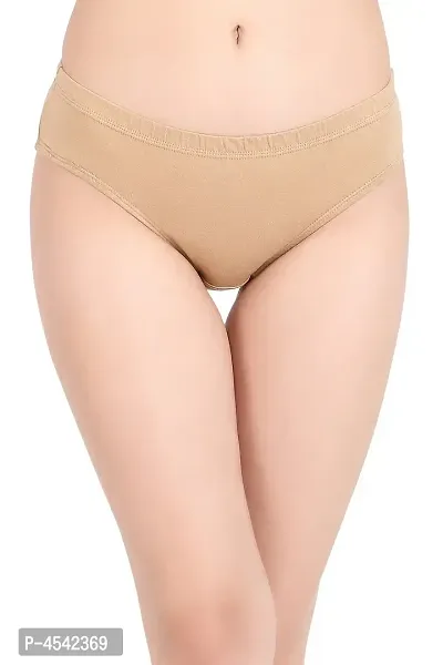 Buy Clovia Cotton Mid Waist Hipster Panty with Inner Elastic In