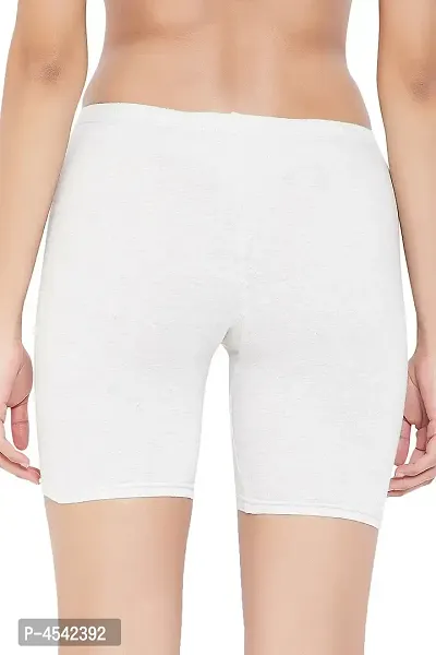 Beautiful White Cotton Solid Briefs For Women-thumb3