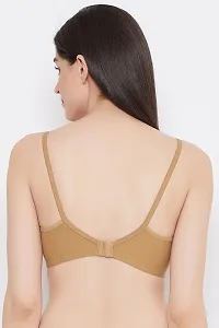 Clovia Non-Padded Non-Wired Full Cup Feeding Bra in Beige - Cotton  Lace-thumb4