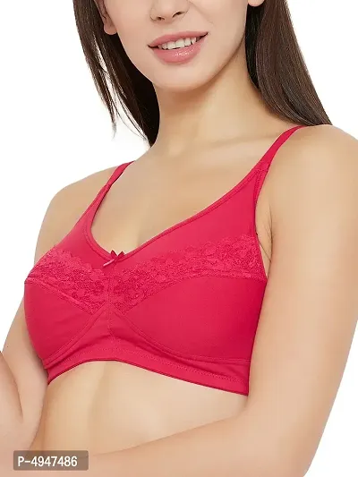 Buy Clovia Non-Padded Non-Wired Full Cup Full-Figure Bra in Black - Cotton  Online