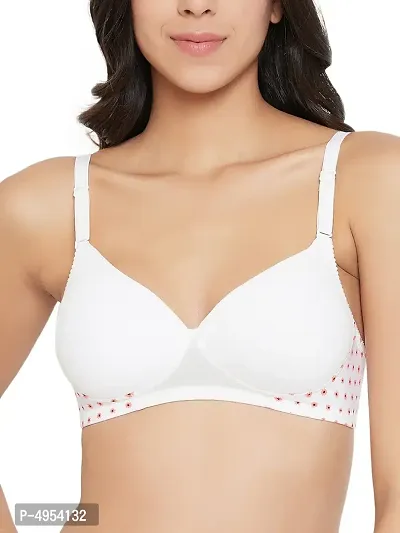 Clovia Padded Non-Wired Full Cup Multiway T-Shirt Bra In White