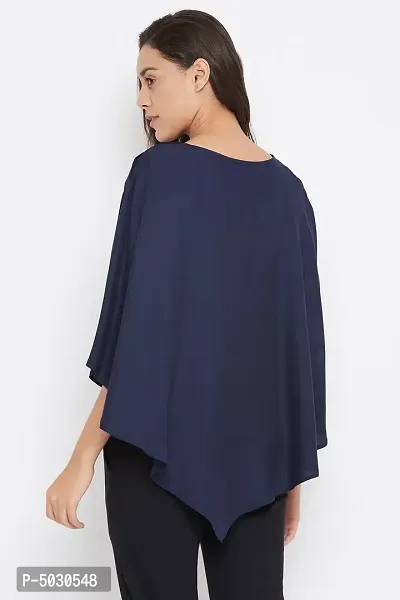 Women's Maternity Solid Feeding Cape in Royal Blue - Rayon-thumb5