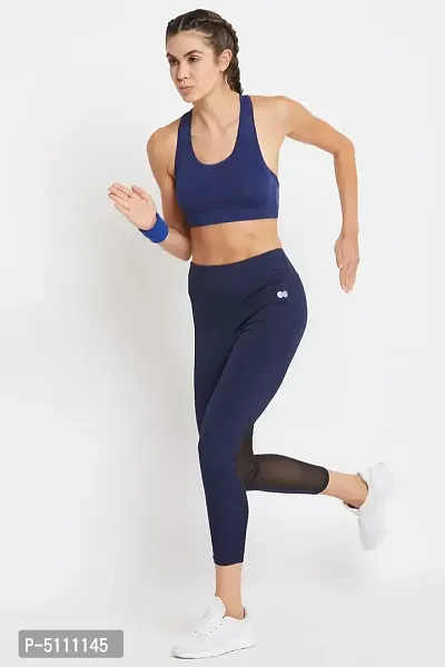 Women's Activewear Ankle Length Tights in Navy-thumb0