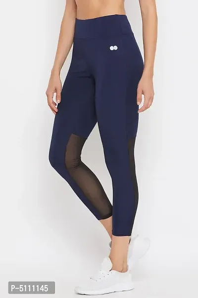 Women's Activewear Ankle Length Tights in Navy-thumb4