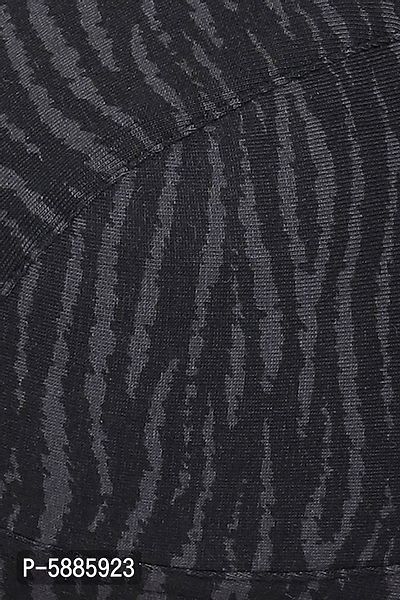 Clovia Non-Padded Geometric Print Non-Wired Printed Bra in Black - Cotton-thumb4
