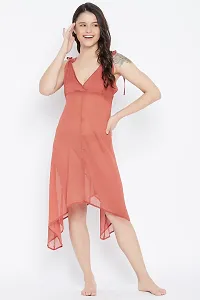 Clovia Trendy Chiffon Semi-Sheer Handkerchief Resort Wear Dress For Women-thumb1