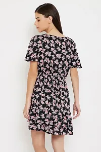 Clovia Rayon Floral Printed Beachwear Short Dress-thumb4