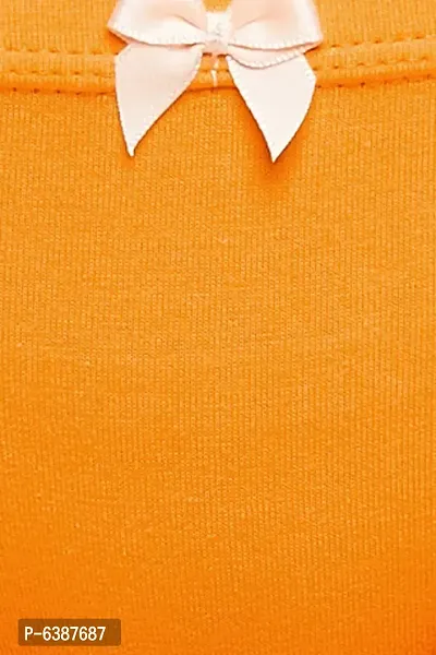 Clovia Low Waist Bikini Panty in Tangerine Orange Colour with Inner Elastic-thumb5
