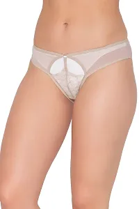 Clovia Low Waist Bikini Panty In Beige-thumb1