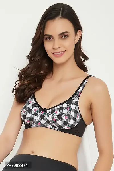 Buy Padded Non-Wired Full Cup Blouse Bra in Black Online India