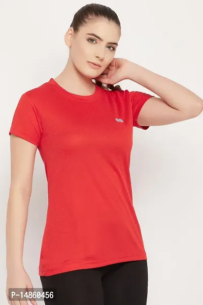 Comfort Fit Active T-shirt in Red-thumb4