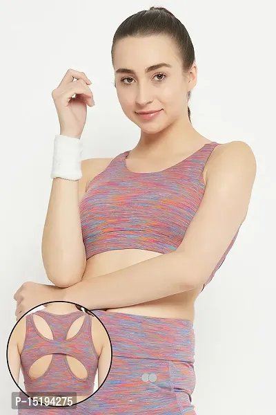 Buy Medium Impact Padded Non-Wired Camouflage Print Sports Bra in Light  Grey Online In India At Discounted Prices