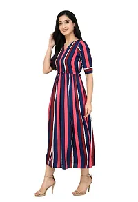 Trendy Beautiful Poly Crepe Ankle Length Dress-thumb1