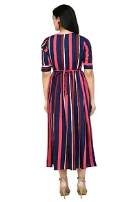 Trendy Beautiful Poly Crepe Ankle Length Dress-thumb3