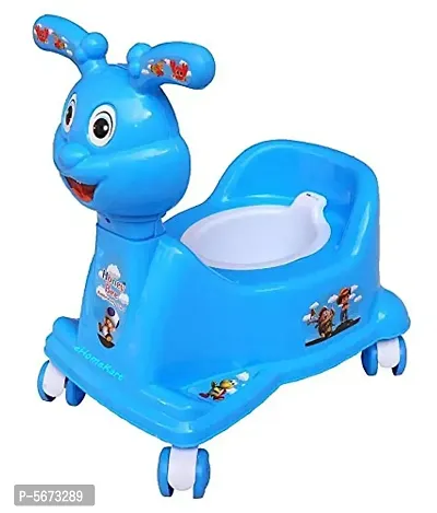 Scooter Style Baby Potty Seat with Wheel and Removable Tray for Kids | Available Wheel |Scooter(Age 3-30 Month)-thumb0