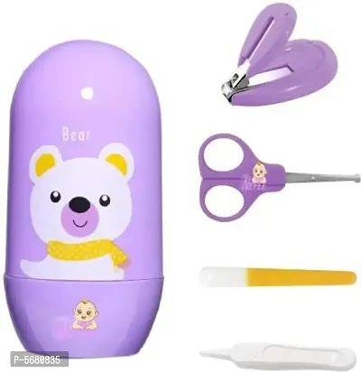 Baby Nail Clipper Safety Cutter Toddler Infant Scissor Manicure Pedicure Care kit (Set of 4)-thumb0