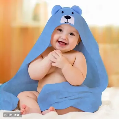 Hooded Flannel Baby Bath Blanket