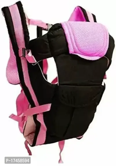 4-in-1 Adjustable Baby Carrier / cuddler ( pink Colour Baby Carrier  (Pink, Front Carry facing in)-thumb0