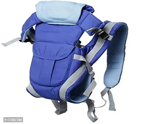 Baby Carrier Bag/Adjustable Hands Free 4 in 1 Baby/Baby sefty Belt/Child Safety Strip/Baby Sling Carrier Bag/Baby Back Carrier Bag Front Carry Facing (Dark Blue)