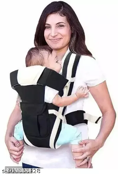 Ergonomic Adjustable Sling Kangaroo Design with Carrying Basket for Front  Back Use for Infant Child and Mother Travel (Black)-thumb0