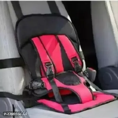 baby Car Cushion |Car Cushion Seat with Safety Belt for Small Kids  Babies Baby Carrier | (Multicolor) Baby Carrier (Multicolor, Front Carry facing in) Baby Car Seat (RED)