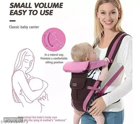 Baby Carrier Cum Kangaroo Bag/Honeycomb Texture Baby Carry Sling/Back/Front Carrier For Baby With Safety Belt And Buckle Straps, For 0-18 Months-thumb0