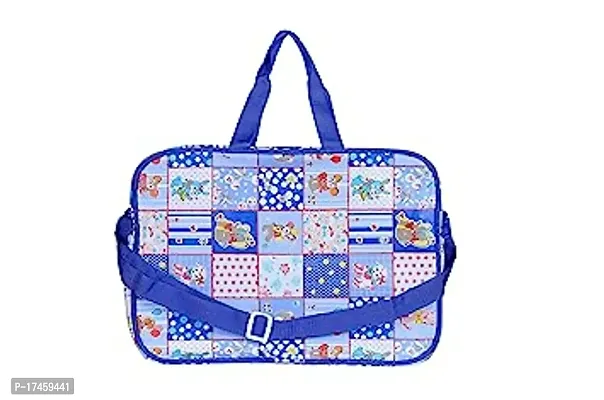 Waterproof Diaper Bag/Mother Bags with Two Side Pocket for Carry Baby Milk Bottle (Dark Blue)-thumb2
