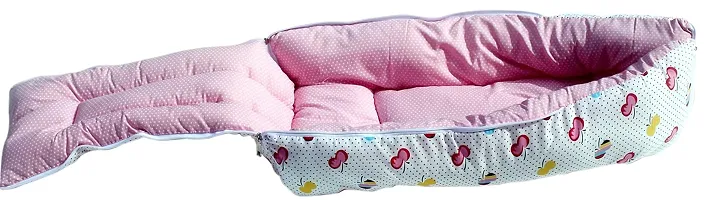 Pink Color Baby Sleeping Bag Cum Baby Carry Bag 64*41 Cms-thumb2