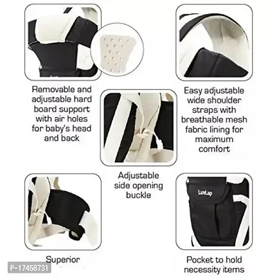 4 Way Carrying Position Baby Carrier with Waist Belt, Sky Blue-thumb3