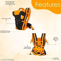 Adjustable Baby Carrier Cum Kangaroo Bag/Honeycomb Texture Baby Carry Sling/Back/Front Carrier for Baby with Safety Belt and Buckle Straps-thumb1