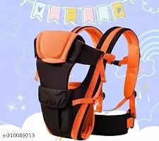 Adjustable Baby Carrier Cum Kangaroo Bag/Honeycomb Texture Baby Carry Sling/Back/Front Carrier for Baby with Safety Belt and Buckle Straps-thumb2