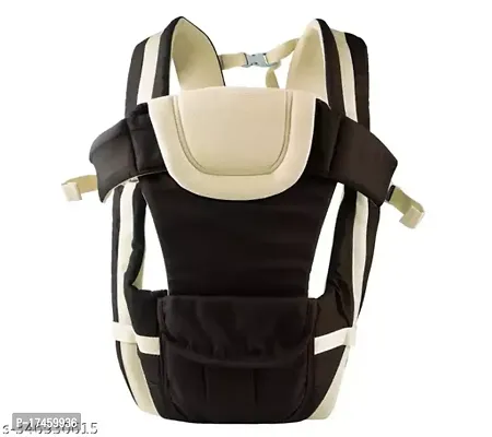 Adjustable Baby Carrier Cum Kangaroo Bag/Baby Carry Sling/Back/Front Carrier for Baby with Safety Belt and Buckle Straps for 0-18 Months Baby (Brown)-thumb3