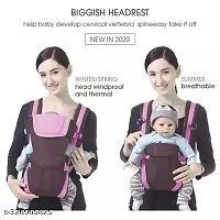 Baby Carrier Cum Kangaroo Bag/Honeycomb Texture Baby Carry Sling/Back/Front Carrier For Baby With Safety Belt And Buckle Straps, For 0-18 Months-thumb2