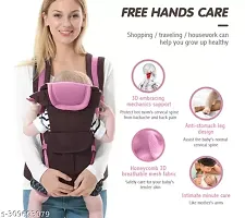 Baby Carrier Cum Kangaroo Bag/Honeycomb Texture Baby Carry Sling/Back/Front Carrier For Baby With Safety Belt And Buckle Straps, For 0-18 Months-thumb2