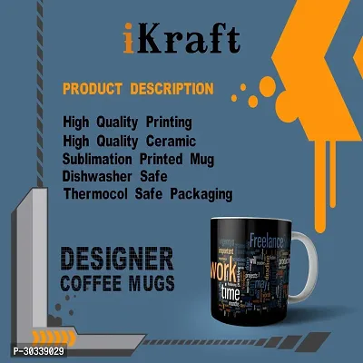 Stylish Ceramic Printed Coffee Mug-thumb3