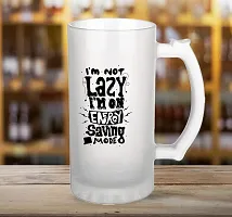 Stylish Glass Printed Beer Mugs-thumb1